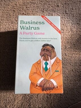 Business Walrus Party Game by ClickHole - White and Orange